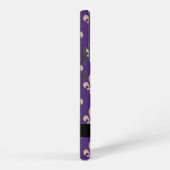 Fleur de Lis, Beige on Purple, Royal, Your Name Samsung Galaxy Hülle (Rechte Seite)