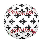Fleur de Lis, Black on White, Black, Your Name Baseball (Vorderseite)