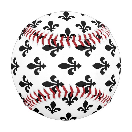 Fleur de Lis, Black on White, Black, Your Name Baseball (Vorderseite)