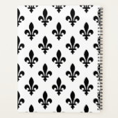 Fleur de Lis, Black on White, Black, Your Name Planer (Rückseite)