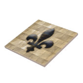 Fleur de Lis Bronze Braun Fliese (Seite)