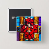 Fleur-de-lis Button (Vorne & Hinten)