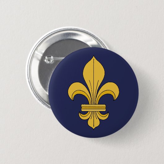 Fleur-de-lis Button (Vorne & Hinten)