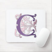 Fleur-de-lis-C-Monogramm Mousepad (Mit Mouse)