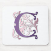 Fleur-de-lis-C-Monogramm Mousepad (Vorne)