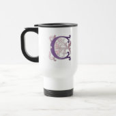 Fleur-de-lis-C-Monogramm Reisebecher (Links)