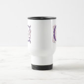 Fleur-de-lis-C-Monogramm Reisebecher (Mittel)
