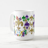 Fleur de lis coffee mug kaffeetasse (Vorderseite Links)