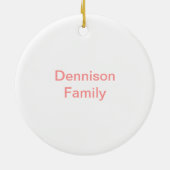 Fleur-de-lis D Monogramm Keramikornament (Hinten)