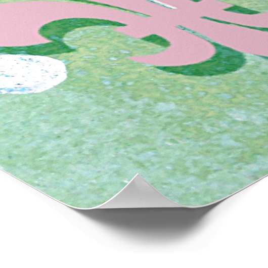 Fleur-de-Lis Digitale Kunst Poster (Ecke)