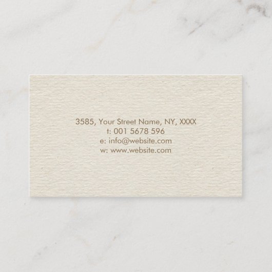 Fleur-de-lis - Dot Art Blue Marble and Gold Visitenkarte (Rückseite)