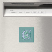 Fleur-de-lis E Monogramm Magnet (In Situ (Geschirrspüler))