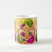 Fleur-de-Lis | Farbige Kaffeetasse (Mittel)