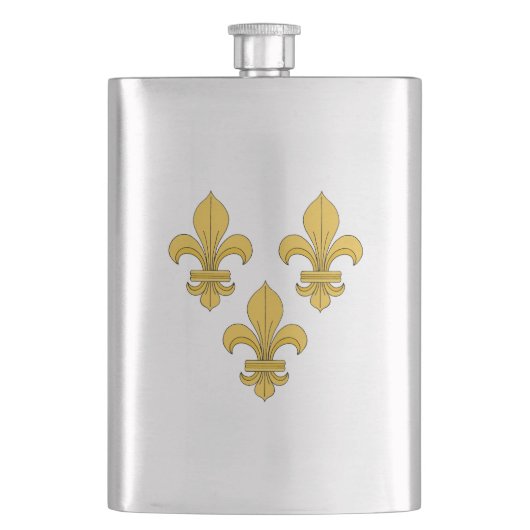 Fleur-de-lis Flachmann (Vorderseite)