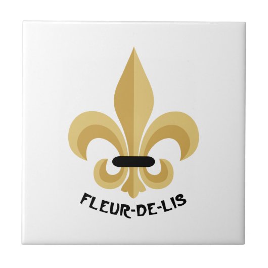 Fleur-de-Lis Fliese (Vorderseite)