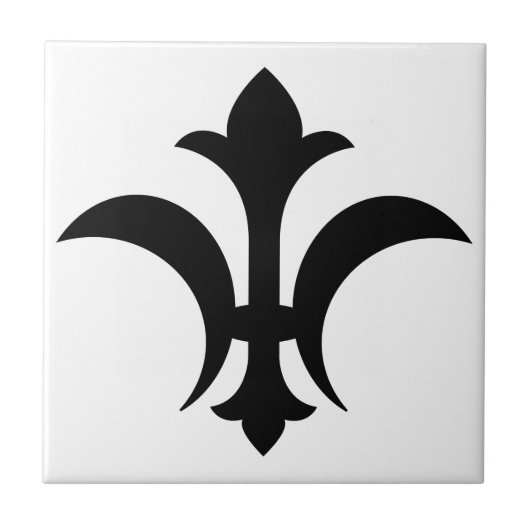 Fleur-De-Lis Fliese (Vorderseite)