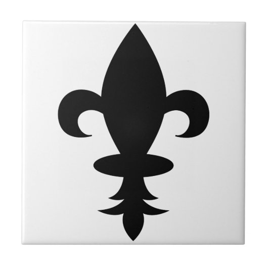 Fleur-De-Lis Fliese (Vorderseite)