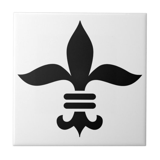 Fleur-De-Lis Fliese (Vorderseite)