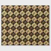 Fleur De Lis Fliesen Geschenkpapier (Flach)