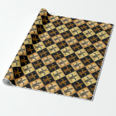 Fleur De Lis Fliesen Geschenkpapier (Ungerollt)