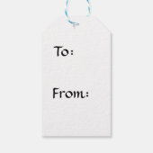 Fleur-de-lis Geschenkanhänger (Rückseite)