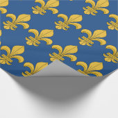 Fleur-de-lis Geschenkpapier (Ecke)