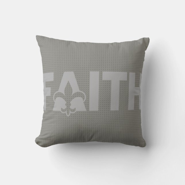 Fleur de lis Glaube Kissen (Vorderseite)