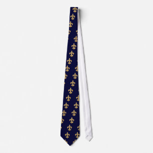 Fleur De Lis Gold Krawatte