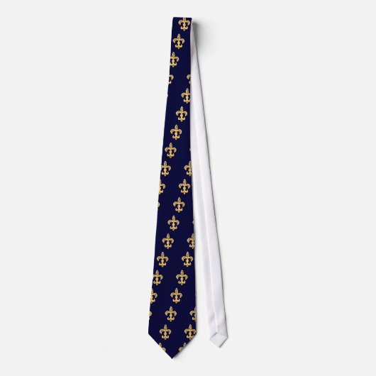 Fleur De Lis Gold Krawatte (Vorderseite)