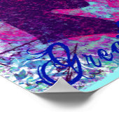 Fleur-De-Lis Great Dane Poster (Ecke)