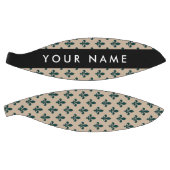 Fleur de Lis, Green on Beige, Royal, Your Name Basketball (Panele)