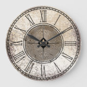 Fleur-de-lis Große Wanduhr (Vorderseite)