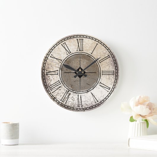 Fleur-de-lis Große Wanduhr (Zuhause)