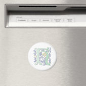 Fleur-de-lis H Monogramm Magnet (In Situ (Geschirrspüler))