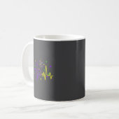 Fleur De Lis Heartbeat Nurse Mardi Gras Carnival M Kaffeetasse (Vorderseite Links)