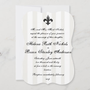 Fleur De Lis Hochzeits Einladungen