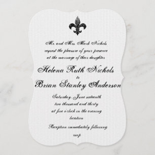 Fleur De Lis Hochzeitskarten Einladung