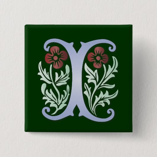 Fleur-de-lis-I-Monogramm Button (Vorderseite)