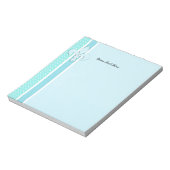 Fleur-de-Lis in Blue Notizblock (Rotiert)