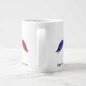 Fleur-de-Lis Jumbo-Tasse (Rückseite)