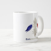 Fleur-de-Lis Jumbo-Tasse (Vorderseite Rechts)