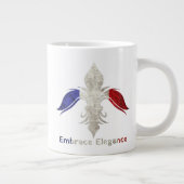 Fleur-de-Lis Jumbo-Tasse (Rechts)