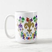 Fleur-de-Lis-Kaffeetasse Kaffeetasse (Links)