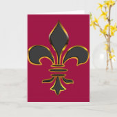 Fleur-de-lis-Karte Karte (Gelbe Blume)