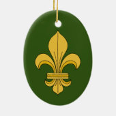 Fleur-de-lis Keramik Ornament (Hinten)