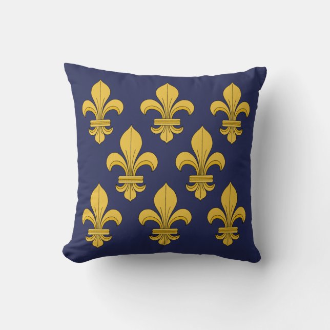 Fleur-de-lis Kissen (Vorderseite)