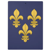 Fleur-de-lis Klemmbrett (Rückseite)