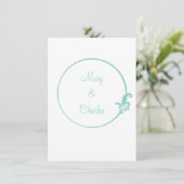 Fleur-de-Lis-Kreis Einladung (Stehend Vorderseite)