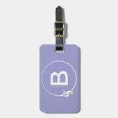Fleur-de-Lis-Kreis Gepäckanhänger (Vorderseite vertikal)