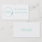 Fleur-de-Lis-Kreis Visitenkarte (Vorne/Hinten)